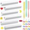 6 Pcs Long Tube Silicone Mold - with 3 Spatula 12 Binder Clips Paper Clamps